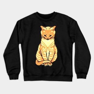 Orange Tabby Cat Crewneck Sweatshirt